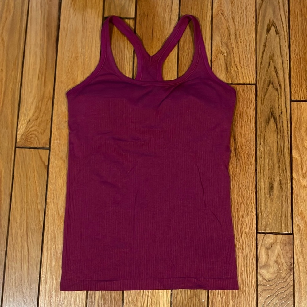 Lululemon Maroon tank top racerback size 8